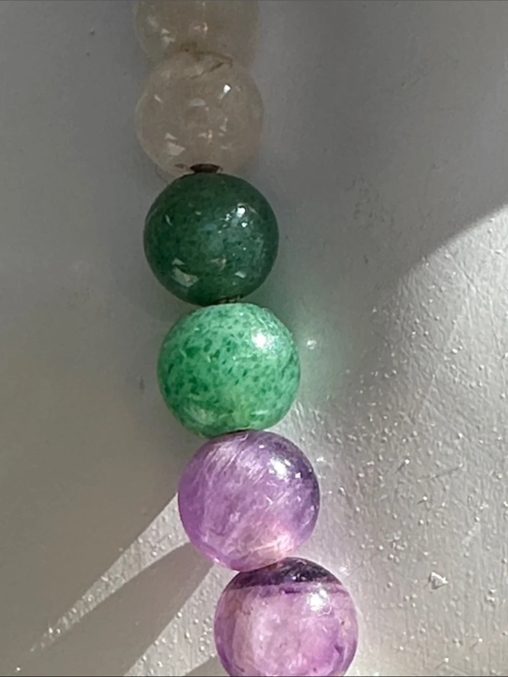 925 sterling silver amethyst Jade Necklace​​